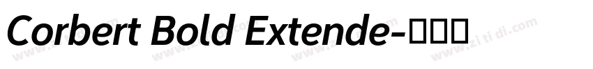 Corbert Bold Extende字体转换